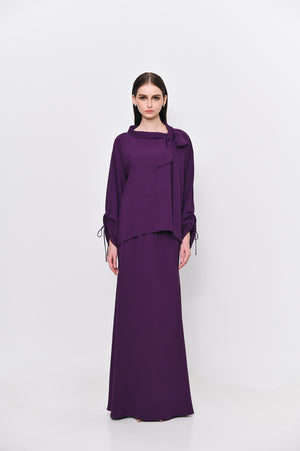 Xenia kurung set in purple