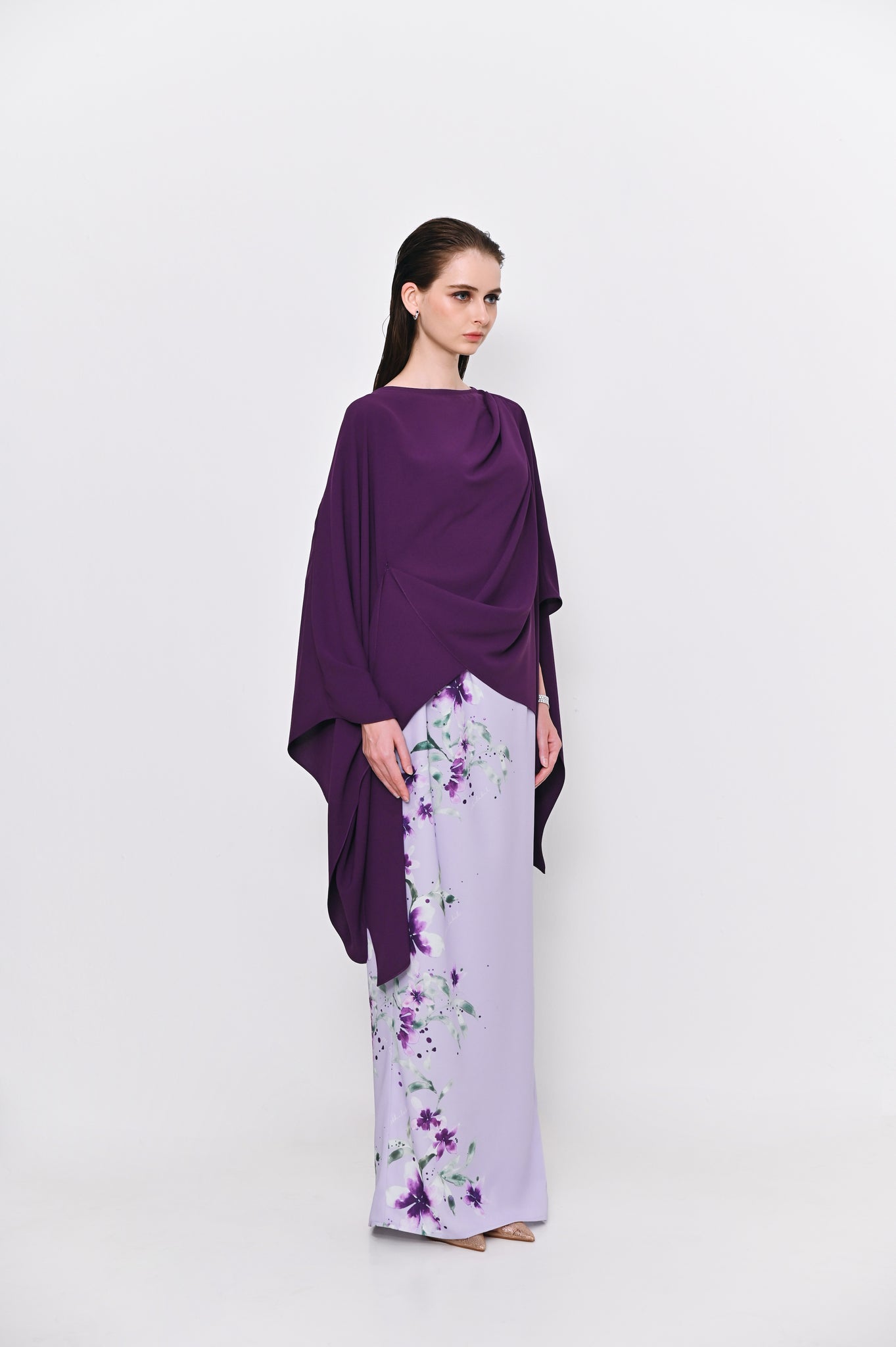 Inessa kaftan set in purple