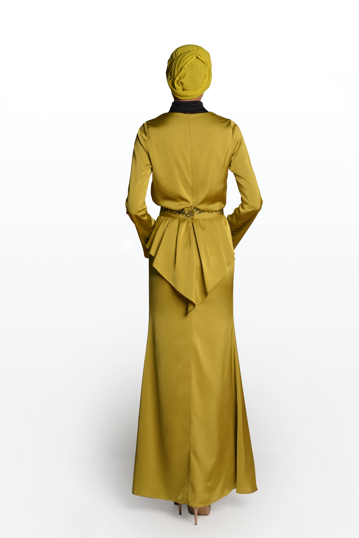Nilangsuka dress in Chartreuse