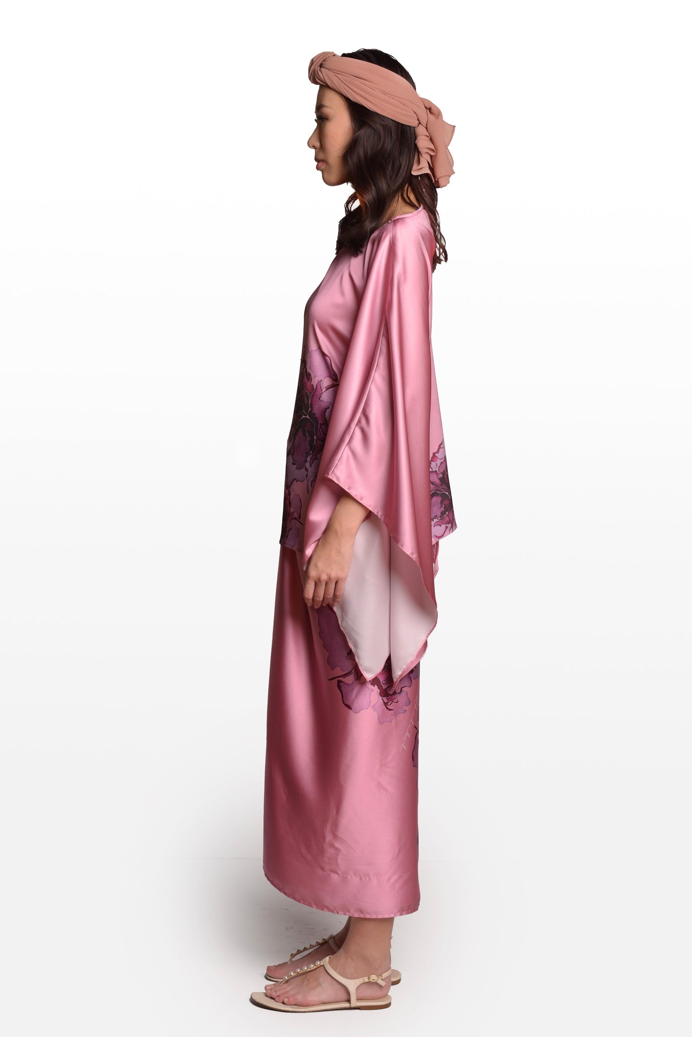 Samor Kaftan top and wrap skirt : 3thelabel x Nazleen Noor
